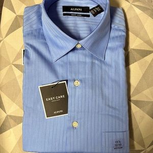NWT Alfani easy care cotton shirt 15.5